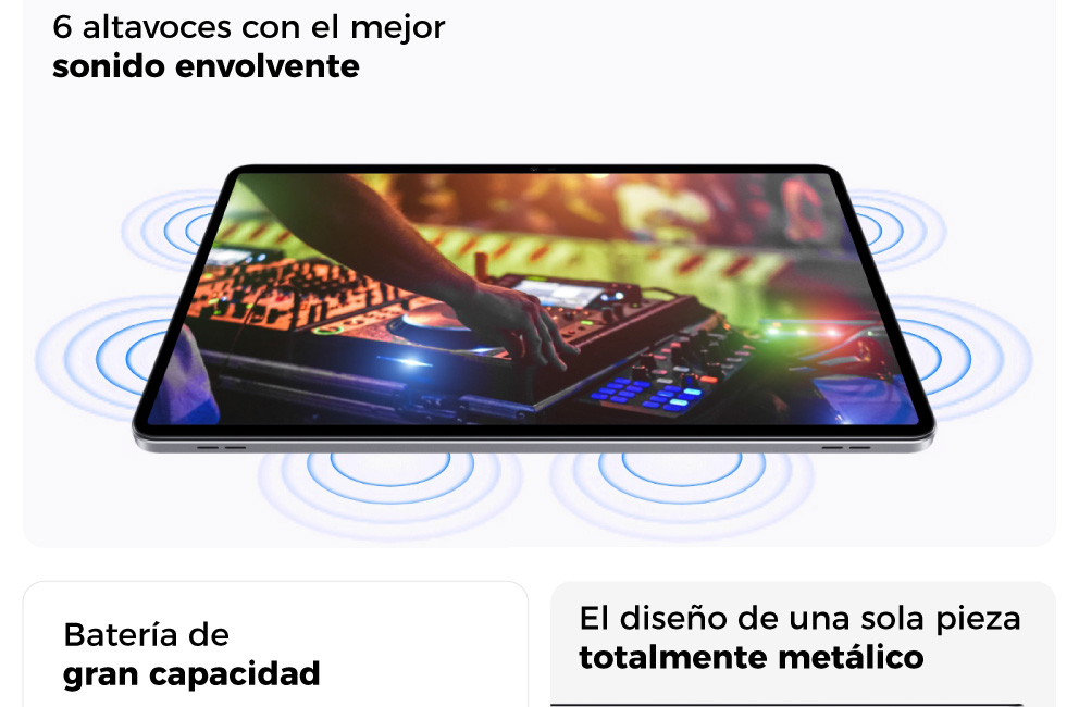 Cuenta con altavoces duales y conectividad 4G LTE, grabación de pantalla y más