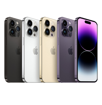 iPhone 14 Pro Max colores Negro - Plata - Oro - Morado