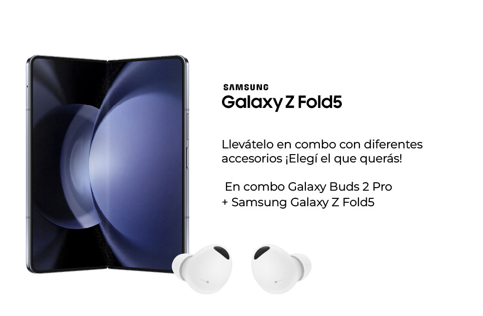 Samsung Galaxy Z Fold5, llevátelo en combo con diferentes accesorios.