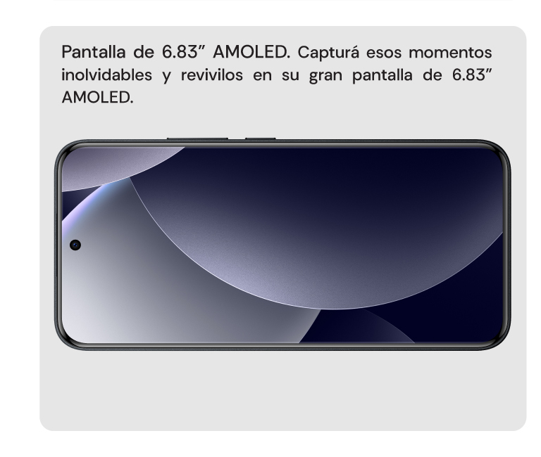 Gran Pantalla de 6.83" AMOLED