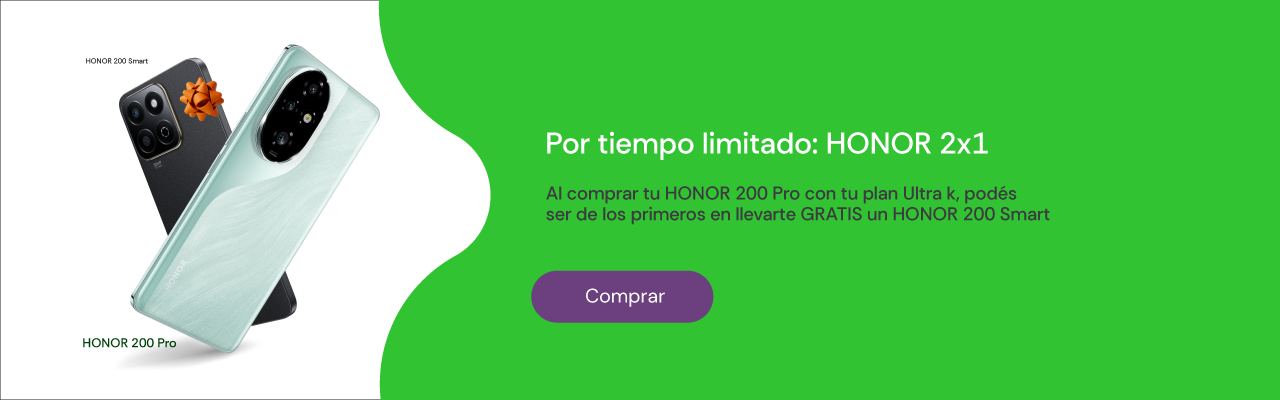 Por tiempo limitado: Honor 2x1