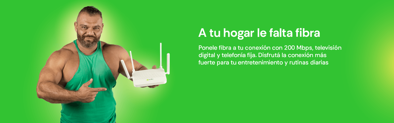 A tu hogar le falta fibra: 200 Mbps, televisión digital y telefonía fija