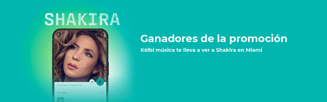 Ganadores Promoción "Kölbi música te lleva a ver a Shakira en Miami"