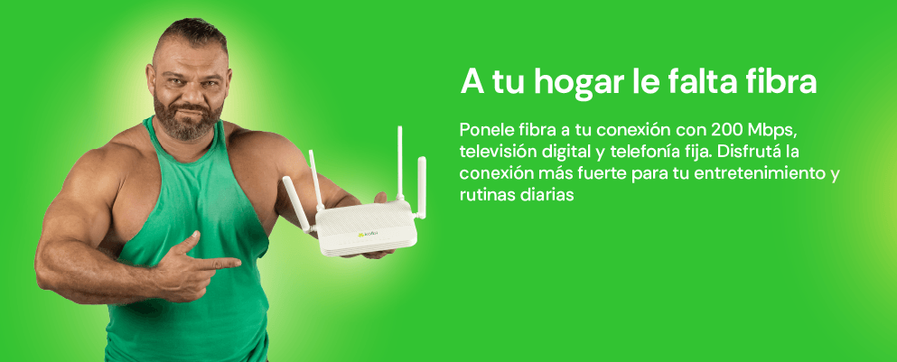 A tu hogar le falta fibra