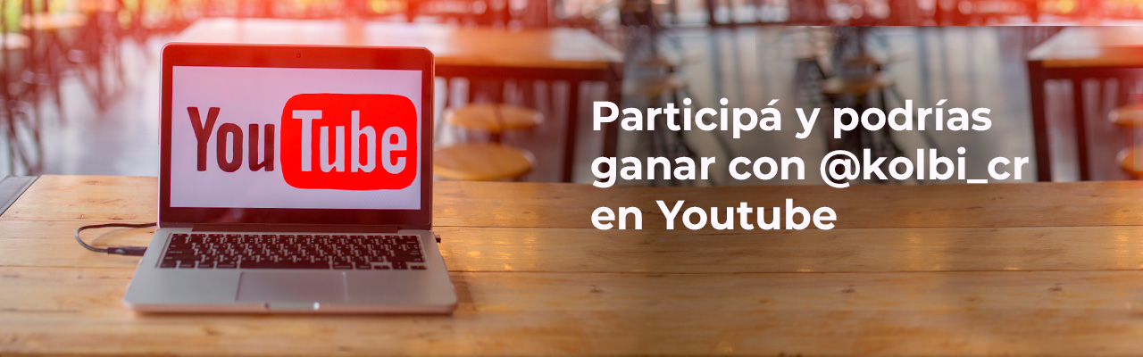 Participá y podrías ganar con kolbi.cr en YouTube