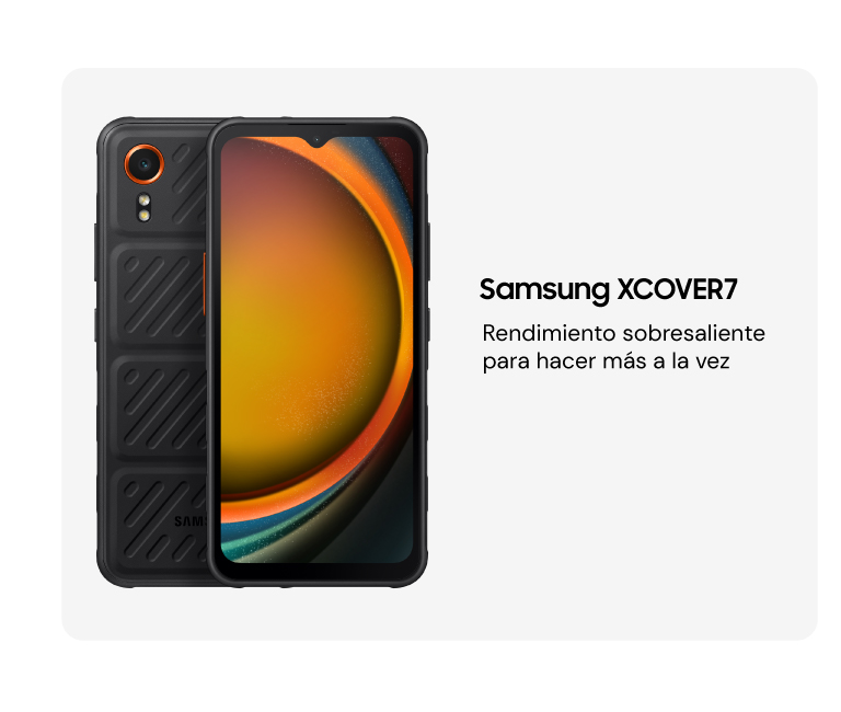 Samsung Galaxy XCover 7 con rendimiento sobresaliente para hacer más a la vez