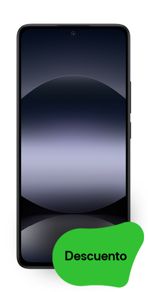 Xiaomi Redmi Note 14 vista frontal con regalo