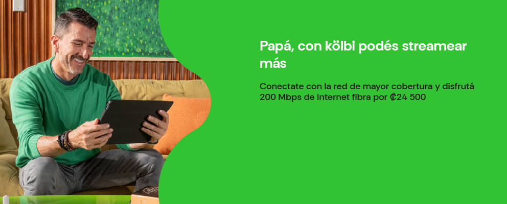 Papá con kölbi podés más