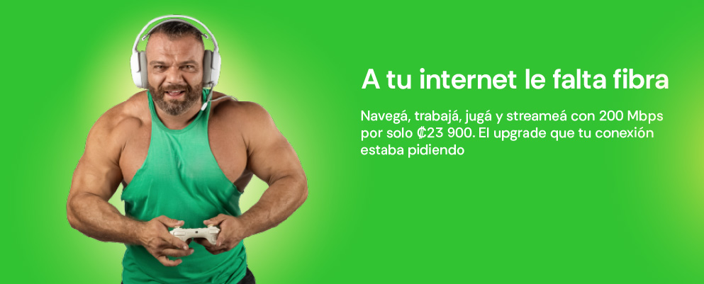 A tu Internet le falta fibra: Navegá, trabajá, jugá y streameá con 200 Mbps