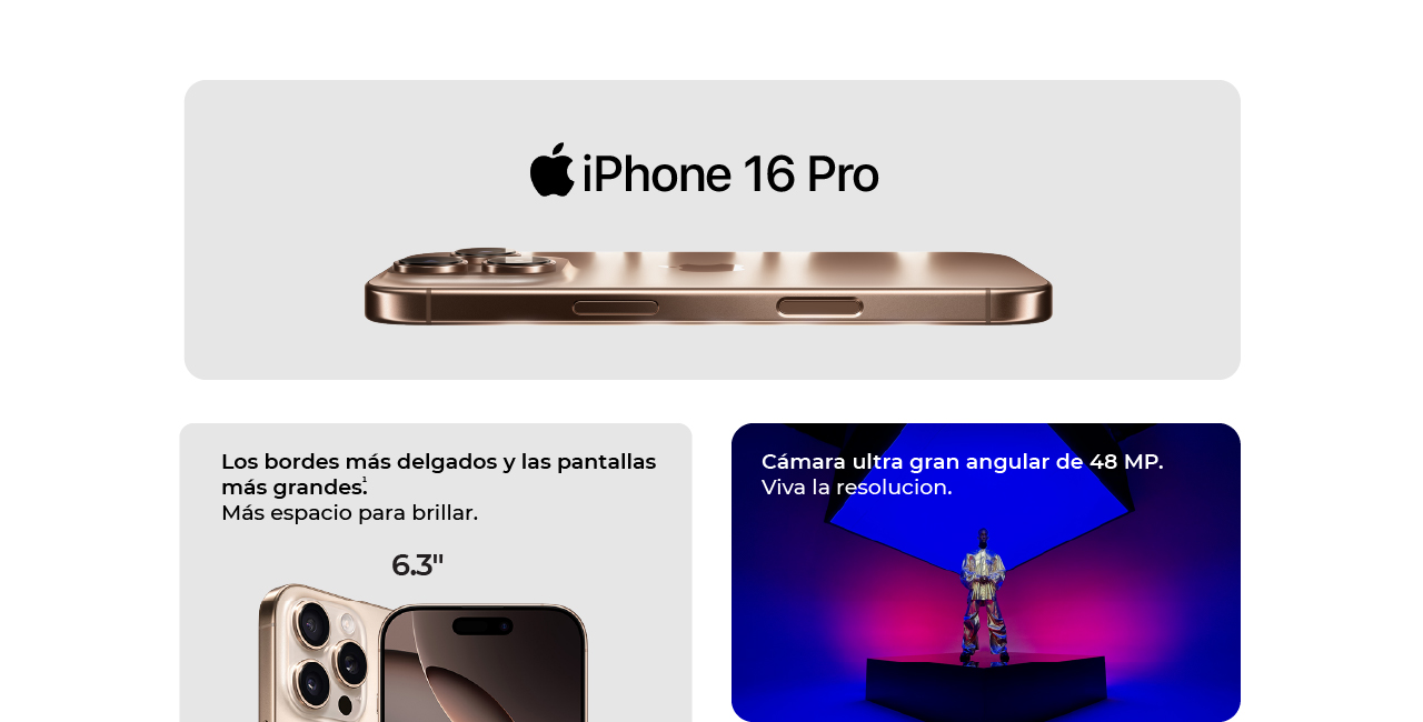 iPhone 16 Pro con los bordes más delgados y las pantallas más grandes