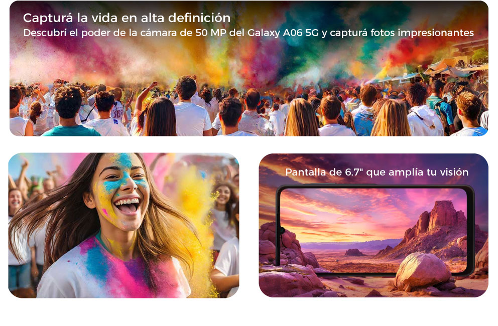 Descubrí el poder de la cámara de 50 MP del Galaxy A06 5G y capturá fotos impresionantes 