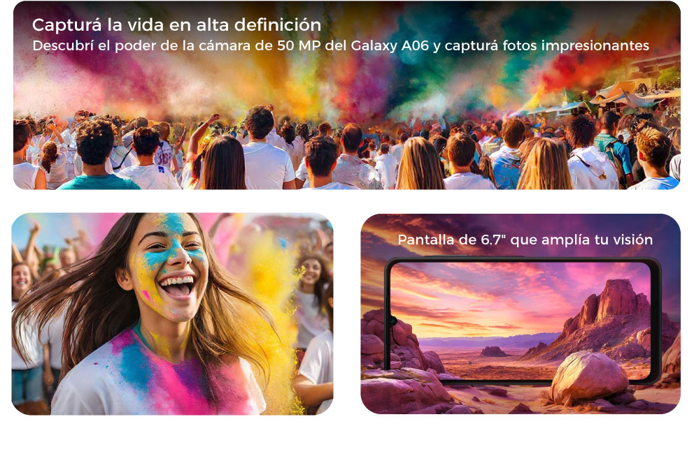 Descubrí el poder de la cámara de 50 MP del Galaxy A06 y capturá fotos impresionantes 
