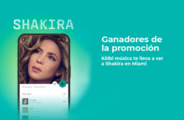 Ganadores Promoción "Kölbi música te lleva a ver a Shakira en Miami"