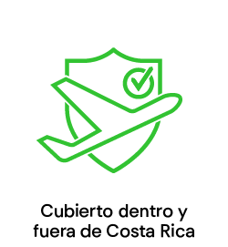 Cubierto dentro y fuera de Costa Rica