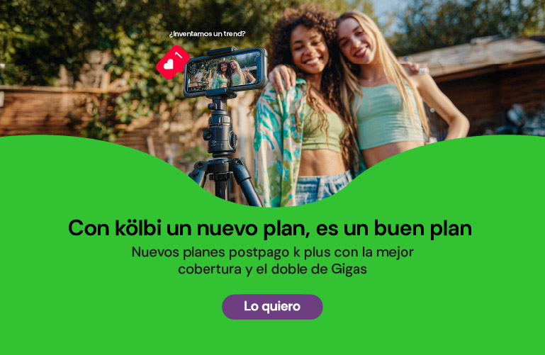 Nuevos planes postpago k plus con la mejor cobertura y el doble de Gigas