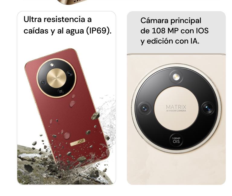 HONOR Magic 8 Lite con cámara principal de 108 MP con IOS y edición con IA