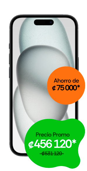 iPhone 15 vista frontal