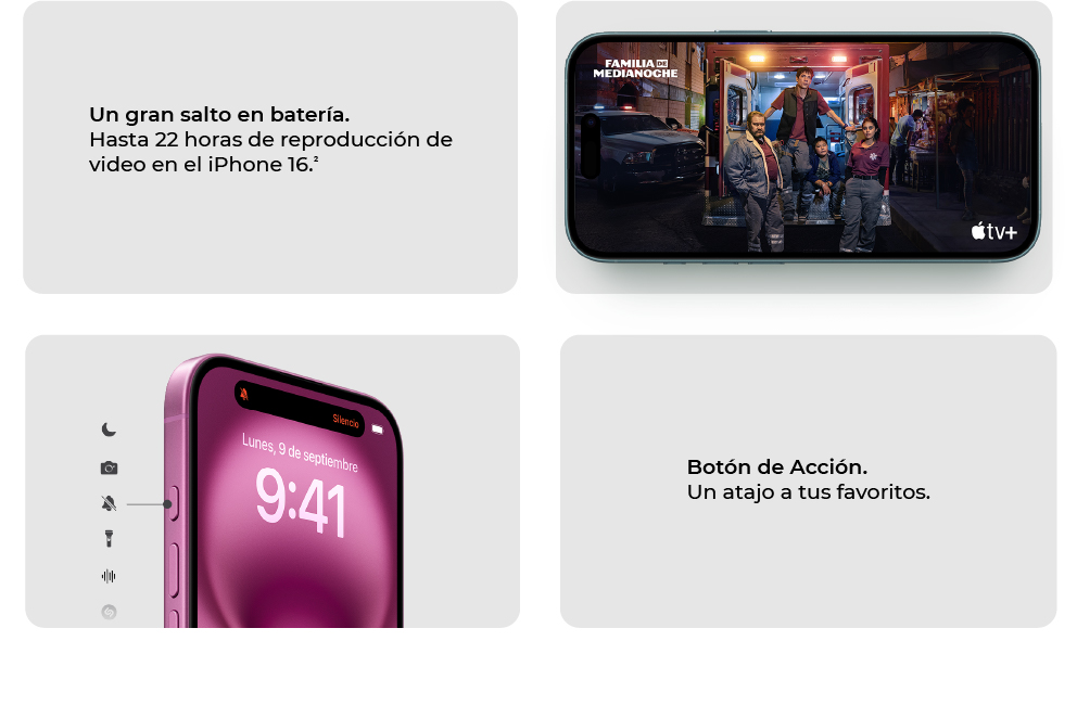 iPhone 16 con botón de acción, un atajo a tus favoritos