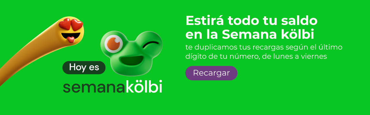 Estirá todo tu saldo en la semana kölbi, te duplicamos tus recargas desde mil colones