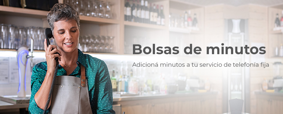 Adicioná minutos a tu servicio de telefonía fija