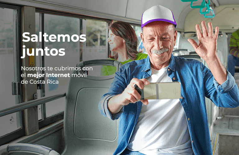 Saltemos juntos Nosotros te cubrimos con el mejor Internet móvil de Costa Rica