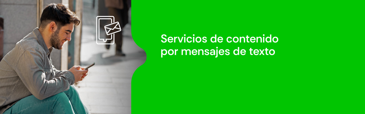 Servicios de contenido por mensajes de texto
