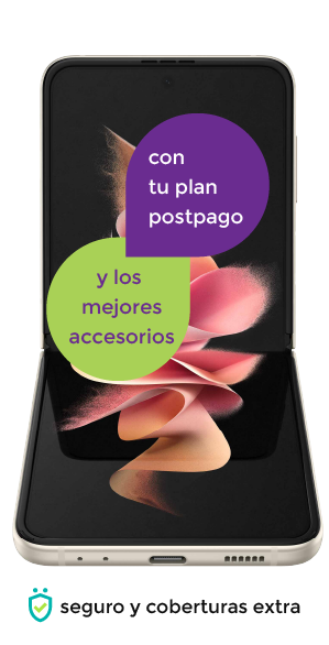 Samsung Z Flip 3 llevátelo con tu plan postpago y los mejores accesorios