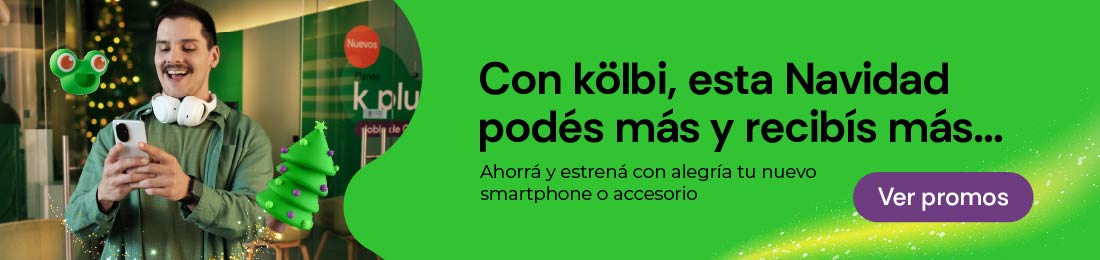 Con kölbi, esta Navidad podés más y recibís más: ahorrá y estrená smartphone o accesorio