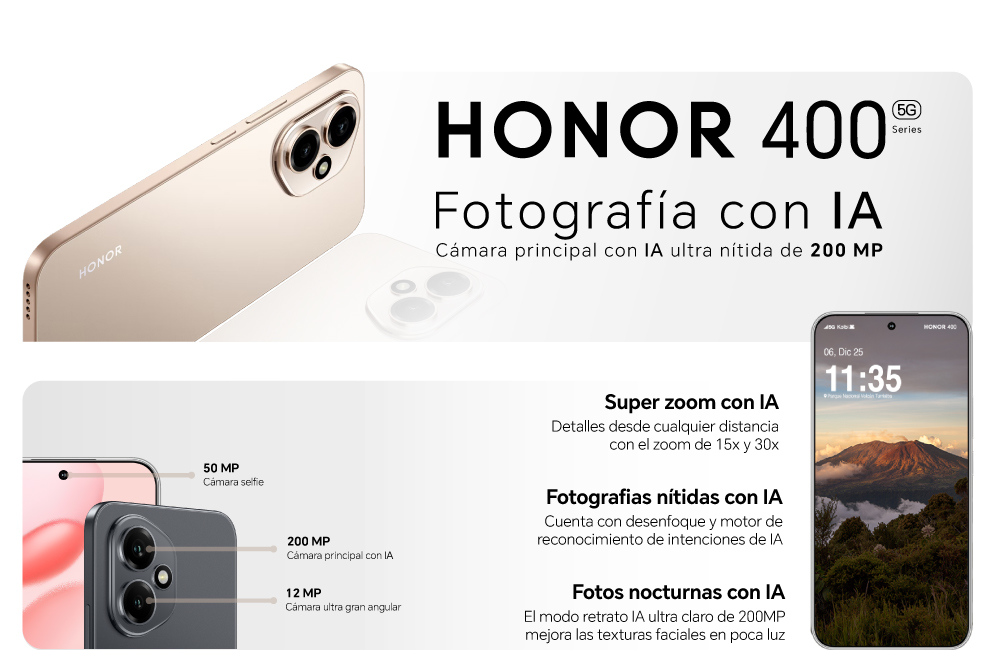 HONOR 400 5G, Fotografía con IA