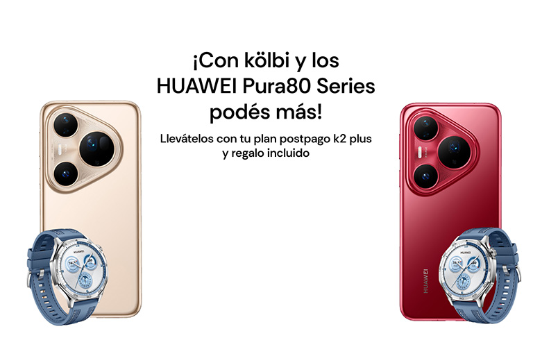 ¡Con kölbi y los HUAWEI Pura80 Series podés más!