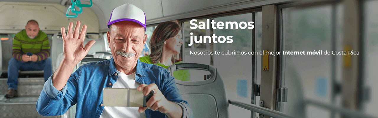 Saltemos juntos Nosotros te cubrimos con el mejor Internet móvil de Costa Rica