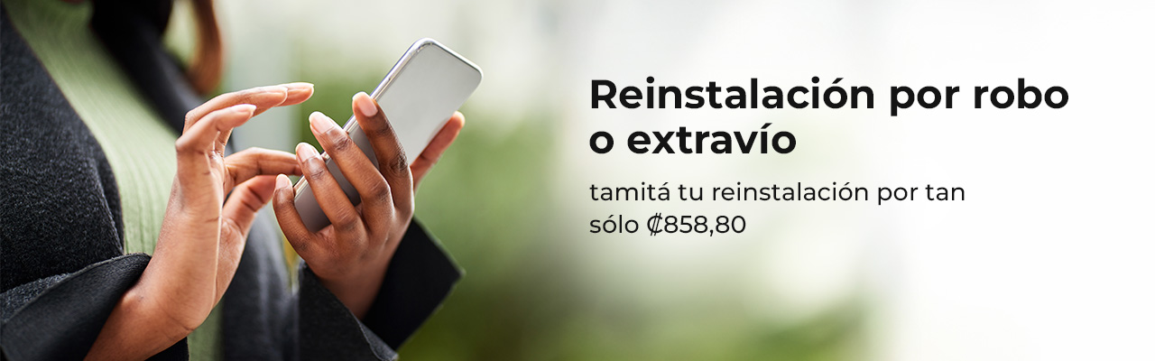 Reinstalación robo o extravío