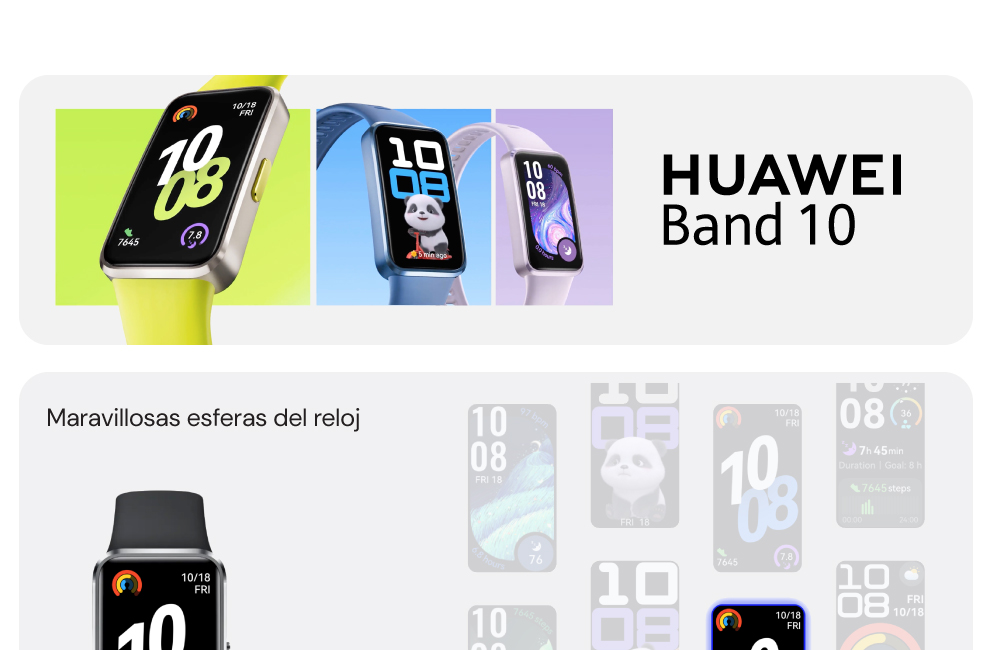 Huawei Band 10, maravillosas esferas del reloj