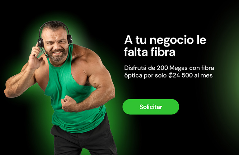 A tu negocio le falta fibra, Disfrutá de 200 Megas con fibra óptica por solo ₡24 500 al mes