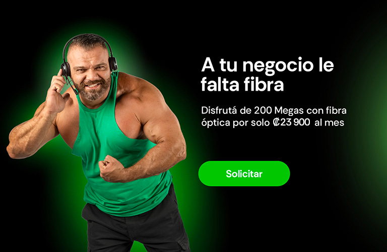 A tu negocio le falta fibra, Disfrutá de 200 Megas con fibra óptica por solo ₡23 900 al mes