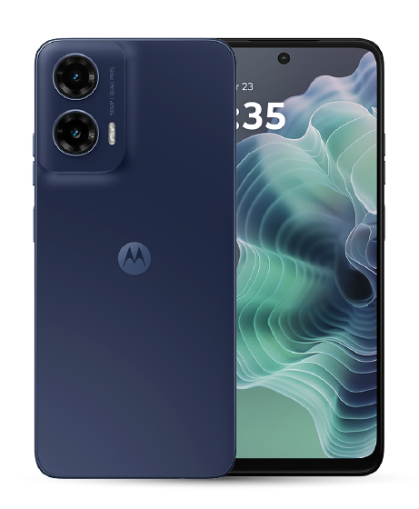 Motorola moto g35 vista frontal y trasera