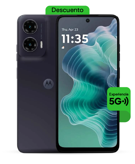 Motorola moto g35 vista frontal y trasera