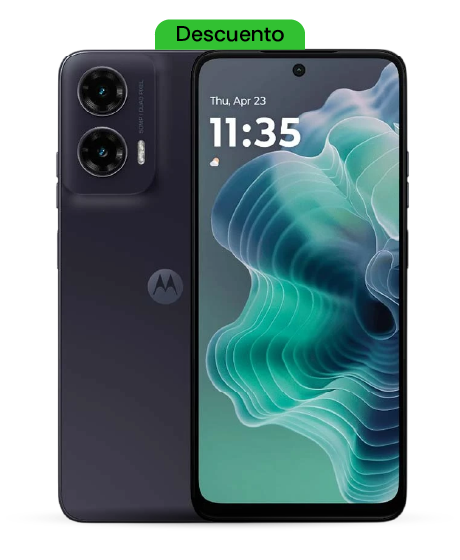 Motorola moto g35 vista frontal y trasera