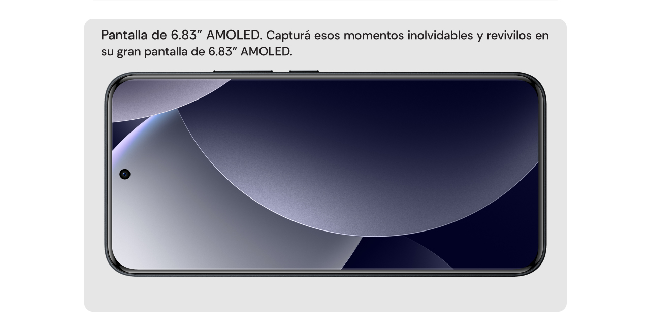 Gran Pantalla de 6.83" AMOLED