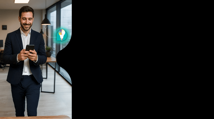 Tu PyMEs&nbsp;con kölbi&nbsp;TECHOGAR Controlá&nbsp;tu negocio con accesorios inteligentes desde cualquier lugar