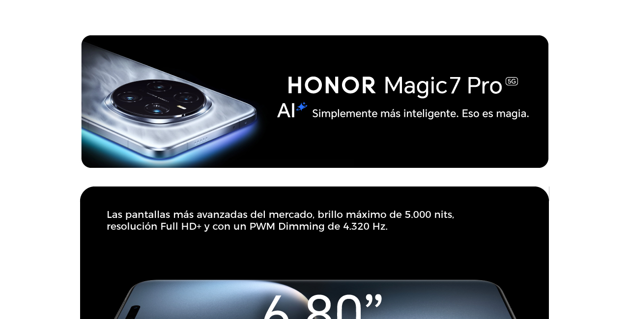 HONOR Magic 7 Pro simplemente más inteligente, eso es magia