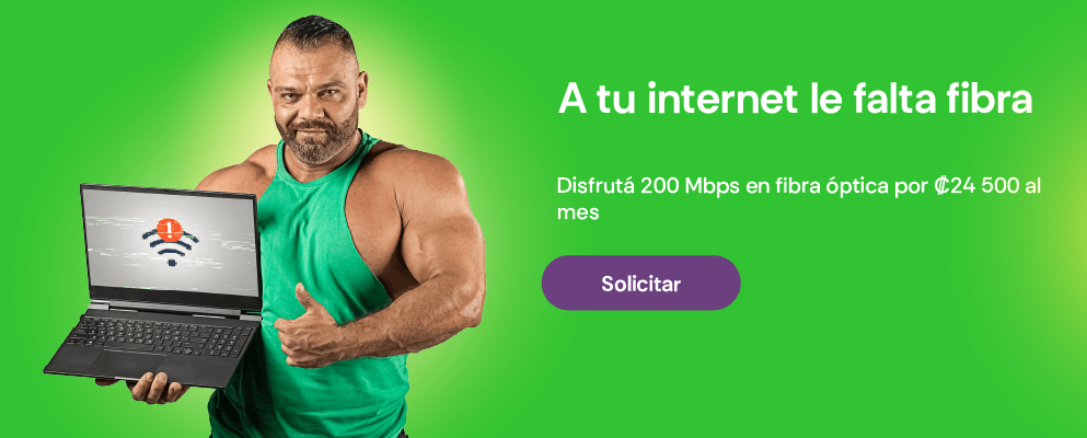 A tu internet le falta fibra: 200 Mbps con fibra óptica por solo ¢24 500