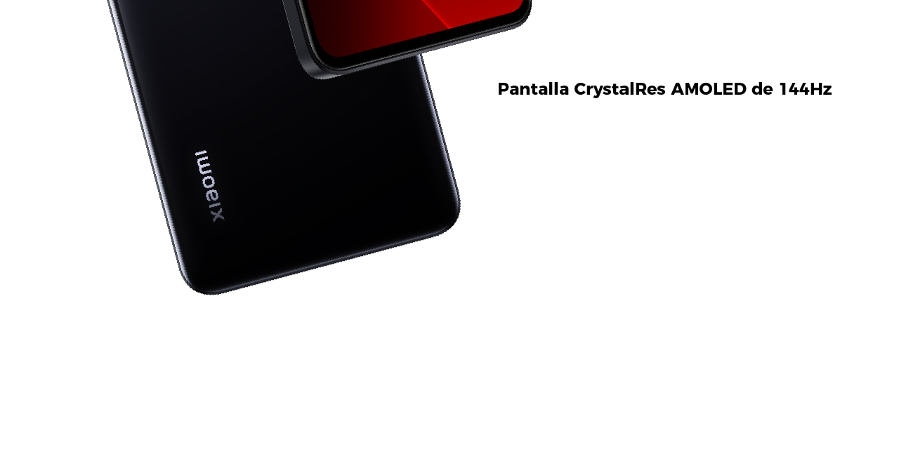 Pantalla CrystalRes AMOLED de 144Hz