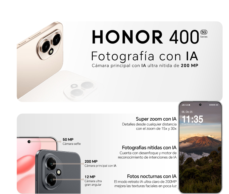 HONOR 400 5G, Fotografía con IA