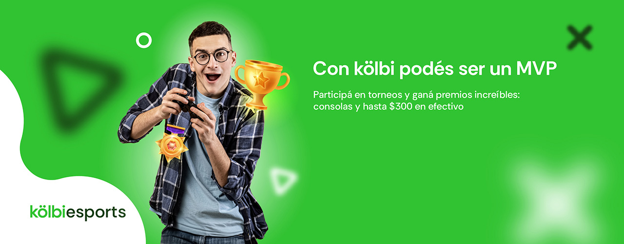Participá en torneos y ganá premios increíbles con kölbi eSports