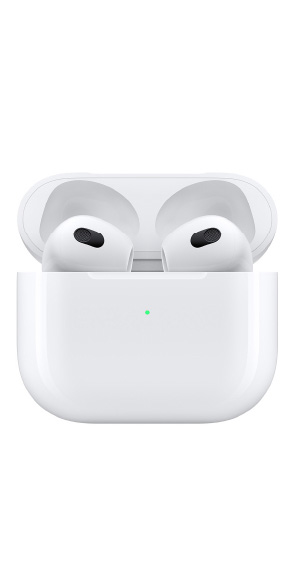 Apple AirPods (tercera generación) vista dentro de la caja