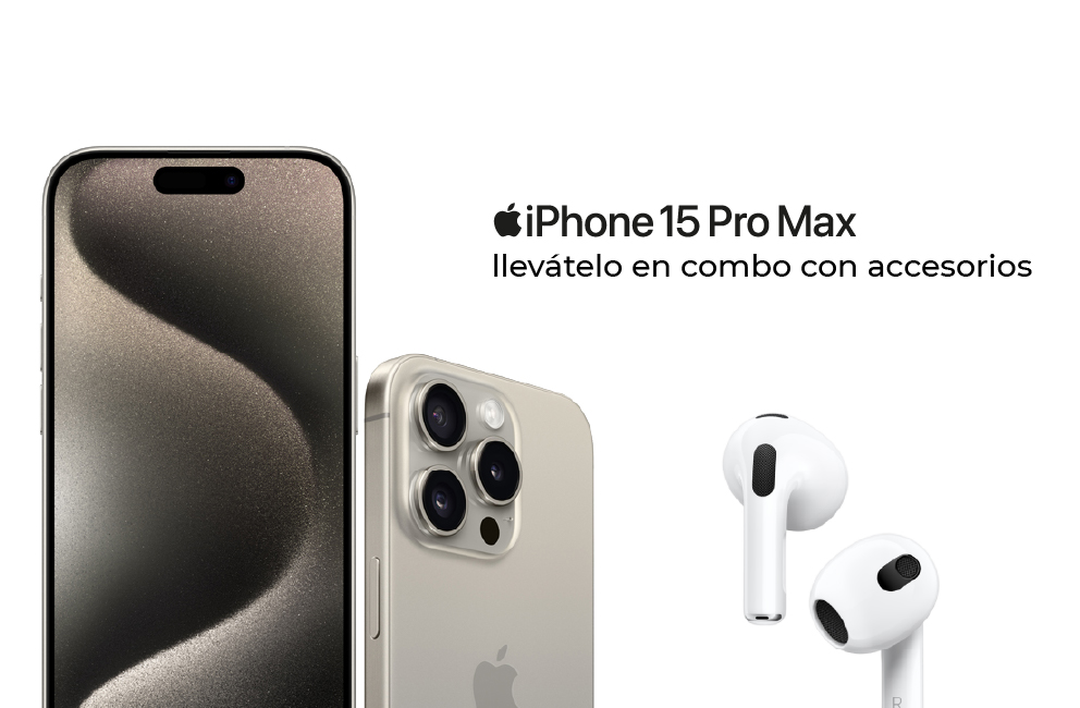 iPhone 15 Pro Max Titanio. Tan resistente y ligero. Tan Pro con su nuevo chip A17