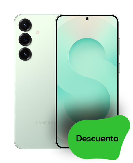 Galaxy S25+ vista frontal y trasera