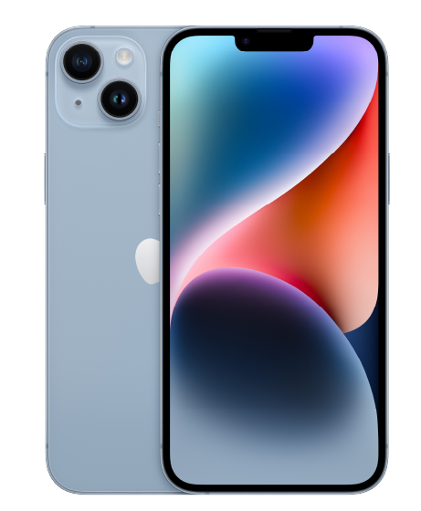 iPhone 14 plus vista frontal y trasera