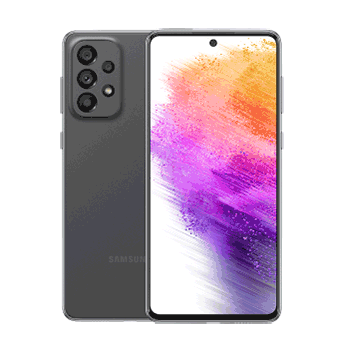 Samsung A73 5G disponible en colores gris, verde y blanco